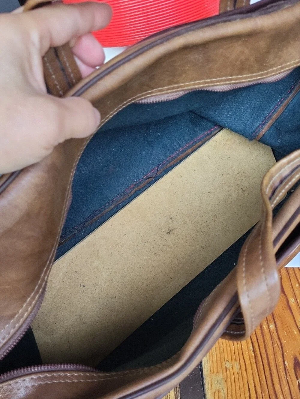 Leather Travel Weekender Bag - Brown